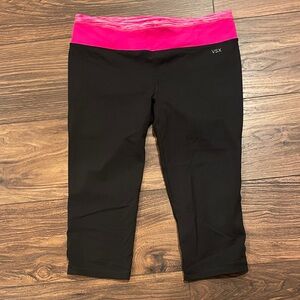 VSX Capri Leggings with Black and Pink Accents